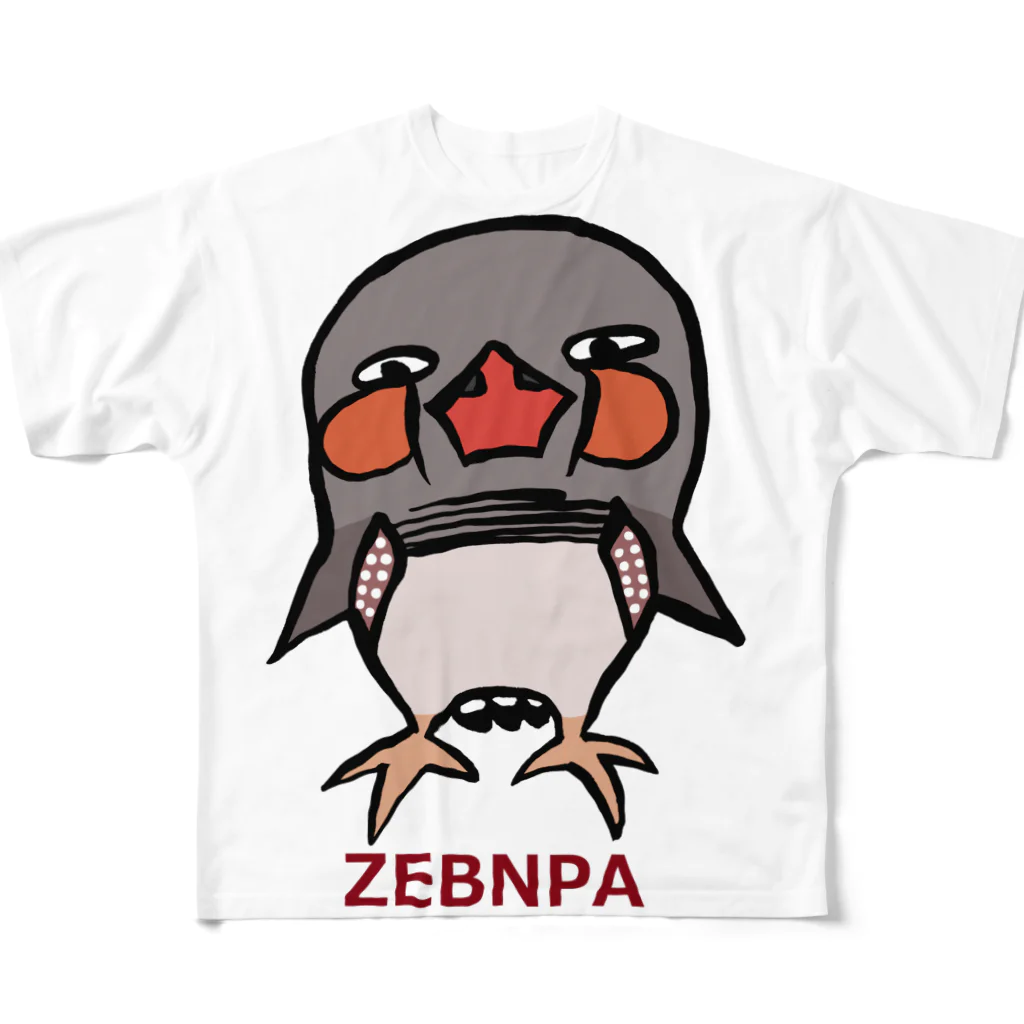 みつぞno鳥絵店のZEBNPA All-Over Print T-Shirt