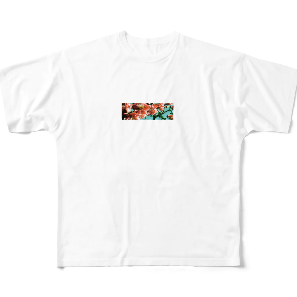 honekajitsu書店の花曇り フルグラフィックTシャツ