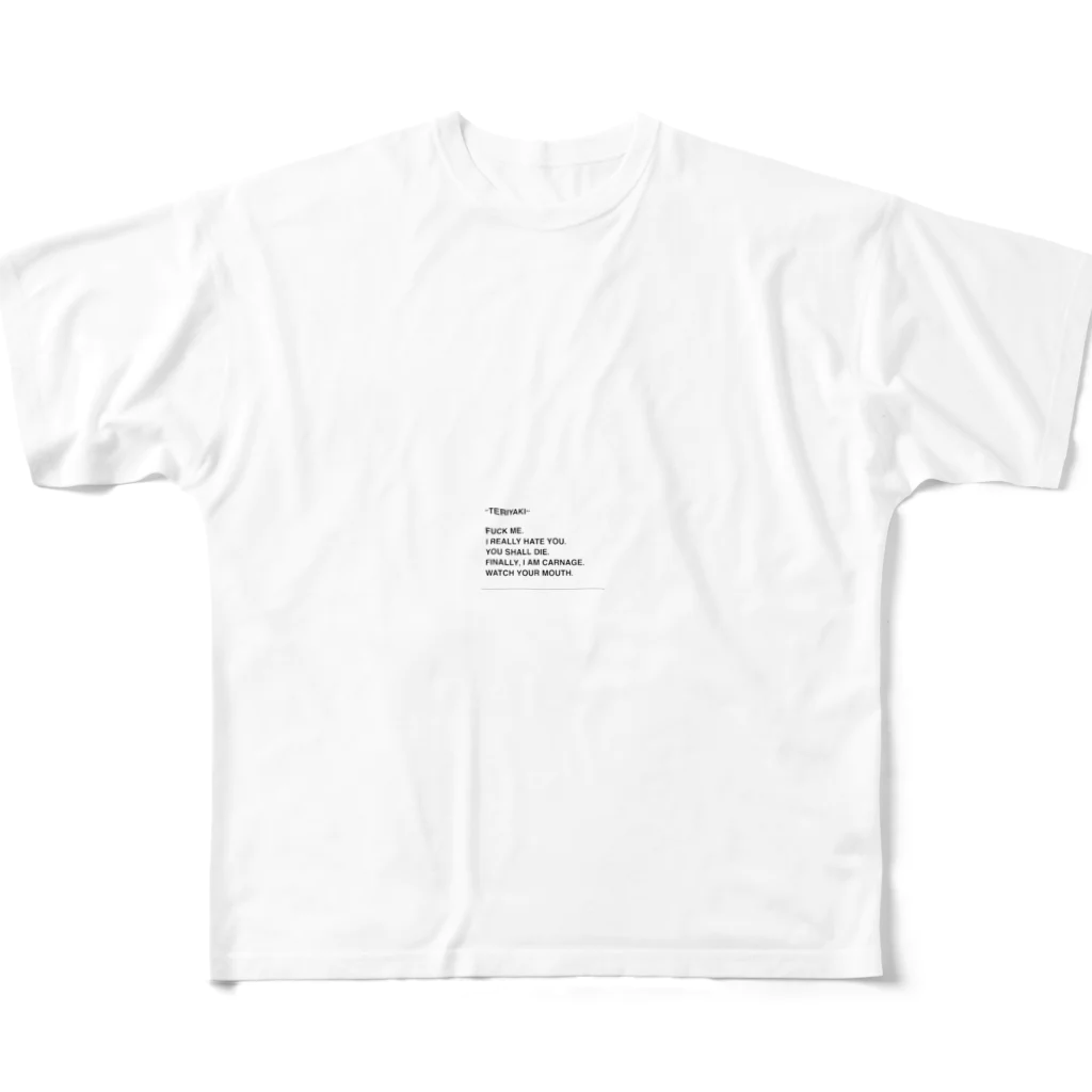 SUCK MY XXXXのTERIYAKI フルグラフィックTシャツ