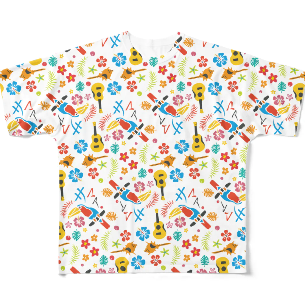 Drecome_Designのサマァ フルグラフィックTシャツ