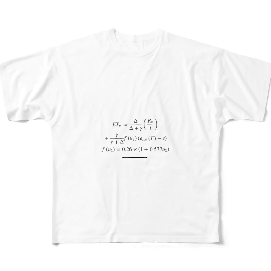 Tameikeのペンマン式 フルグラフィックTシャツ