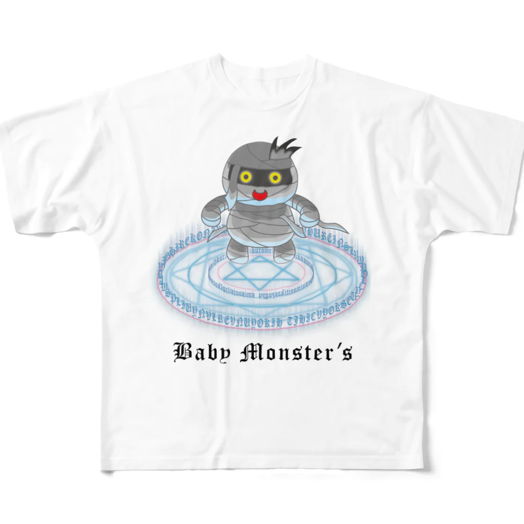 かいほう屋のBaby　Monster’ｓ「ミイラ君」 フルグラフィックTシャツ