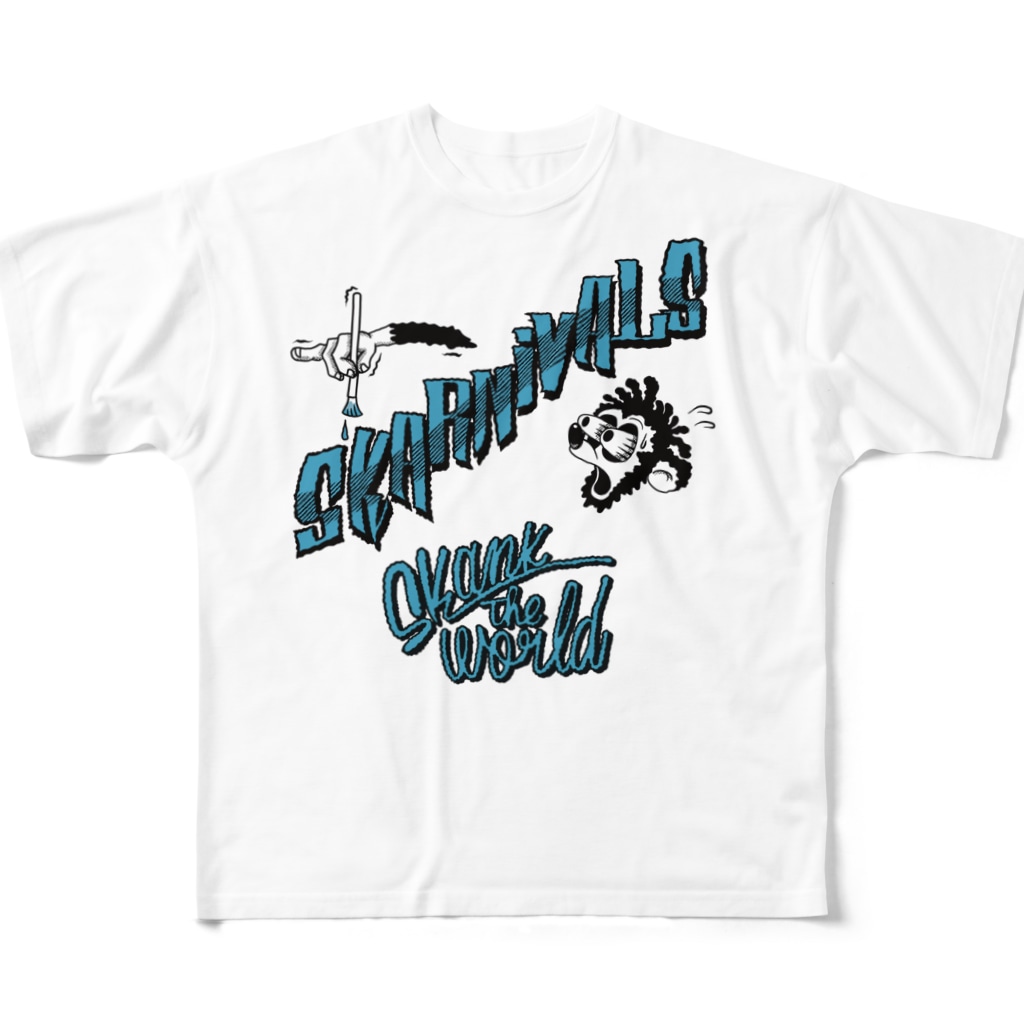 Skank The WorldのThe Skarnivals All-Over Print T-Shirt
