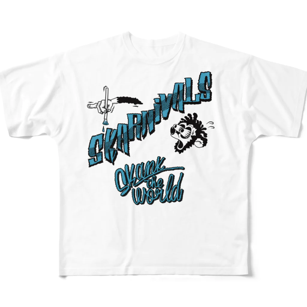 Skank The WorldのThe Skarnivals フルグラフィックTシャツ