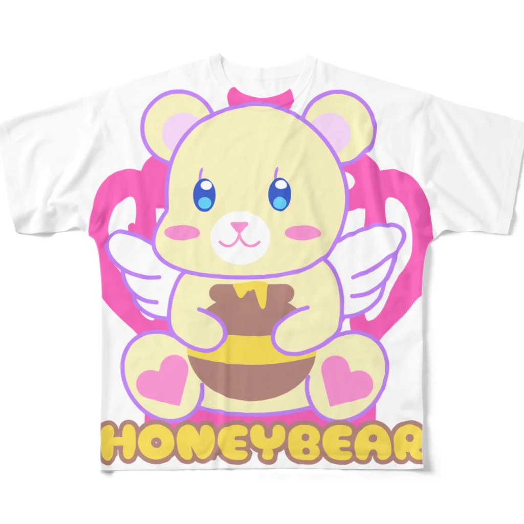 Goma46のHONEYBEAR（ハニーベアー） All-Over Print T-Shirt