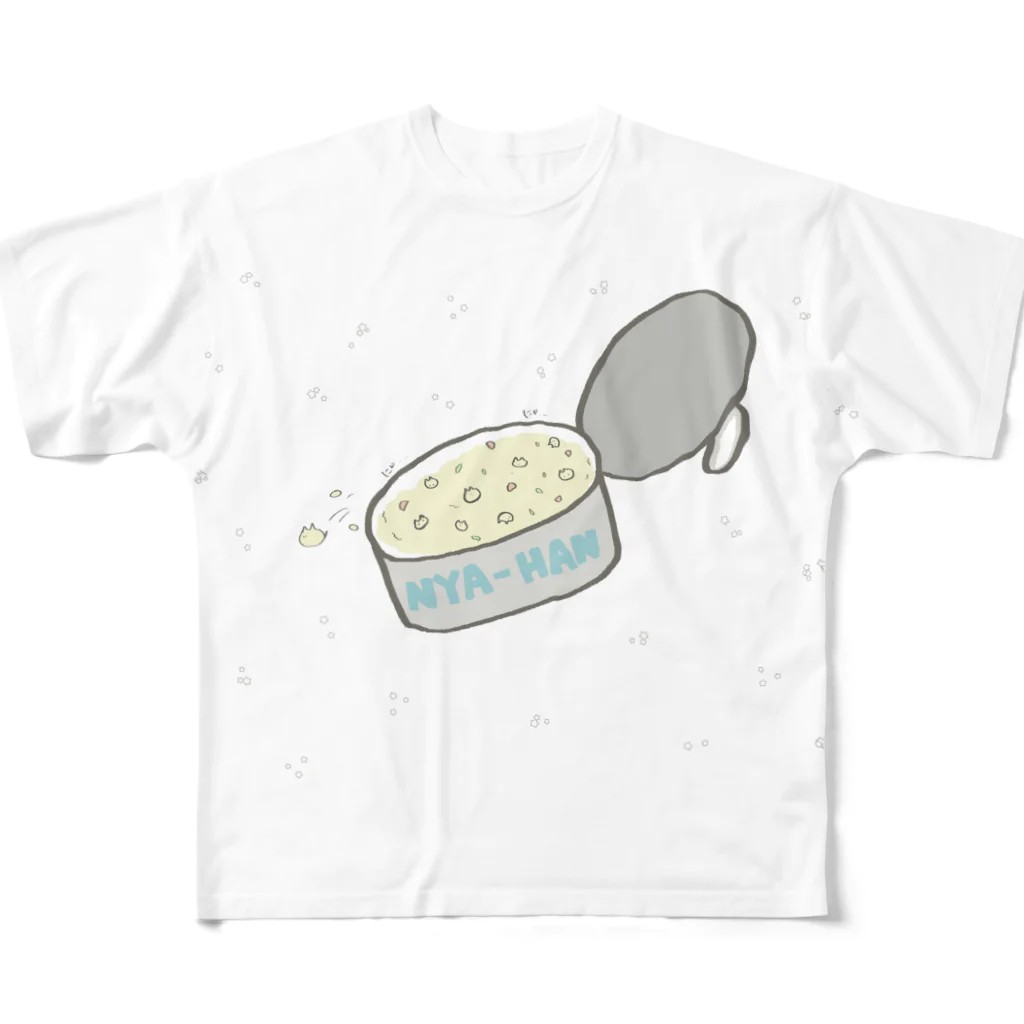 惰のニャーハン フルグラフィックTシャツ