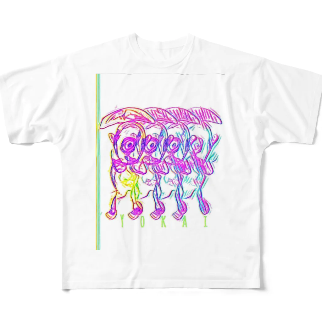 ベントス二郎商店のYOKAI×4 All-Over Print T-Shirt