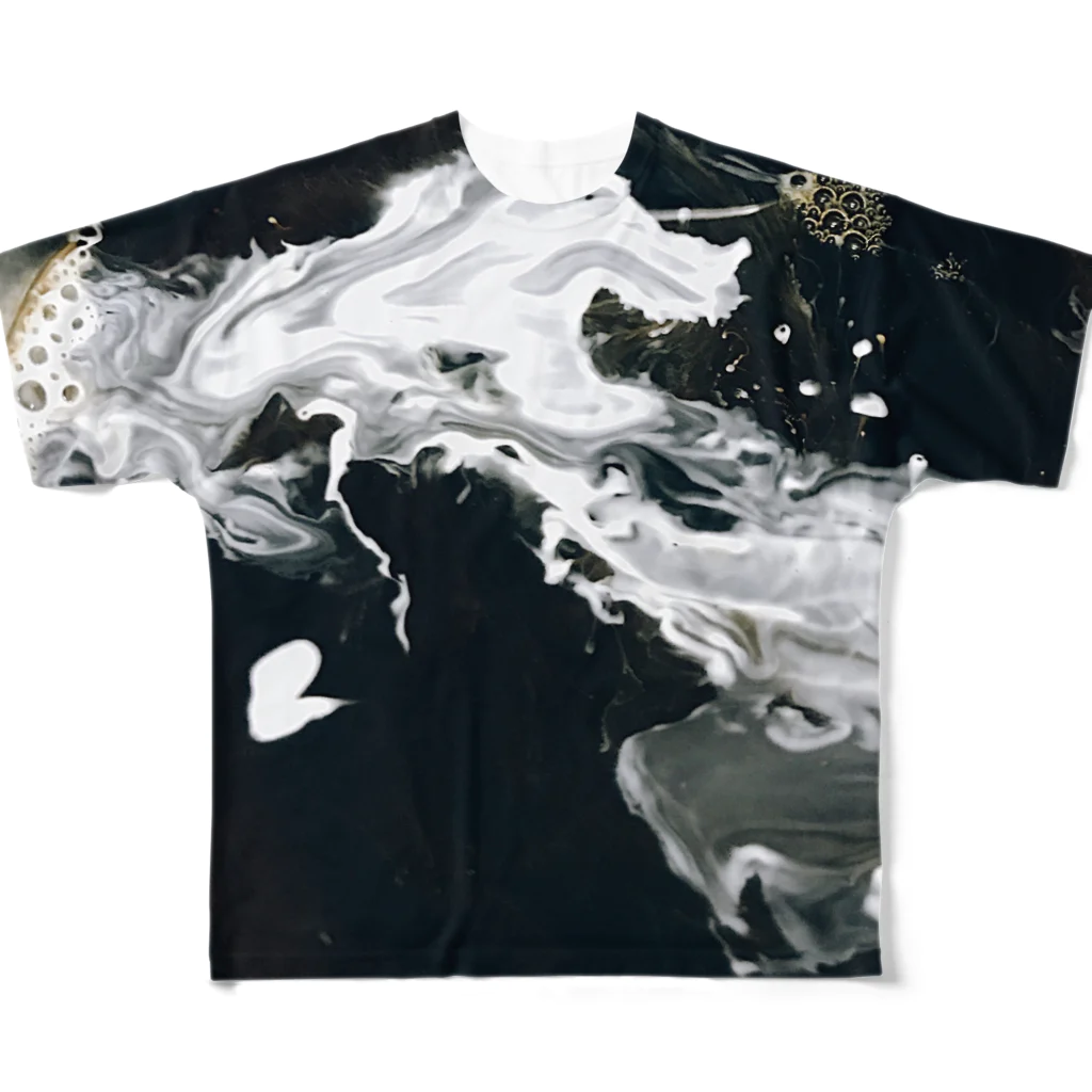 1/6 Noisy Thirsty Satelliteのmilk＆coffee All-Over Print T-Shirt