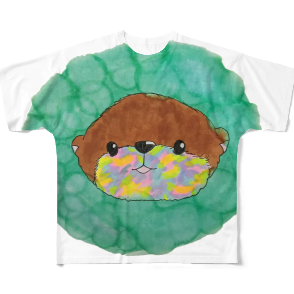 SHACHIKOの虹色のほぺげすこ All-Over Print T-Shirt