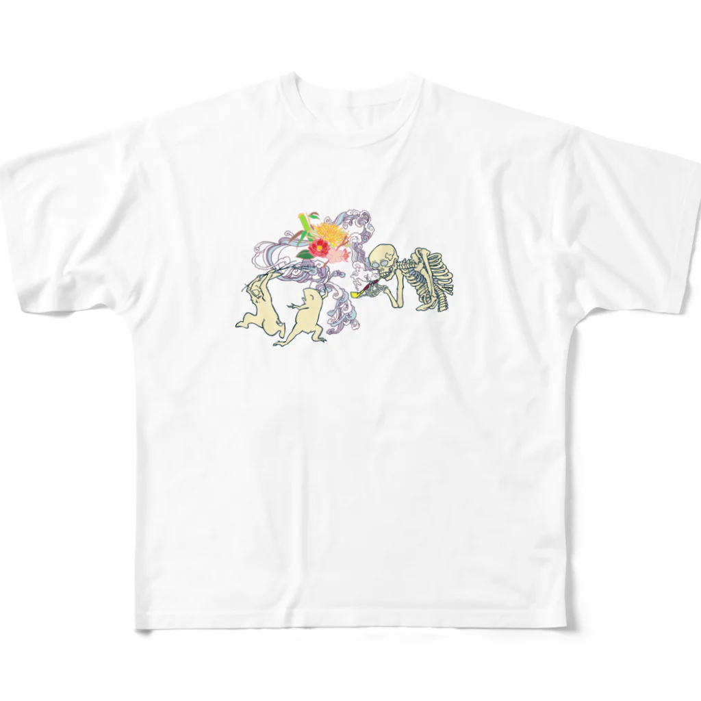 GOODS SHOP【そぞろな小窓】 SUZURI店の【ソイヤッ‼】 All-Over Print T-Shirt