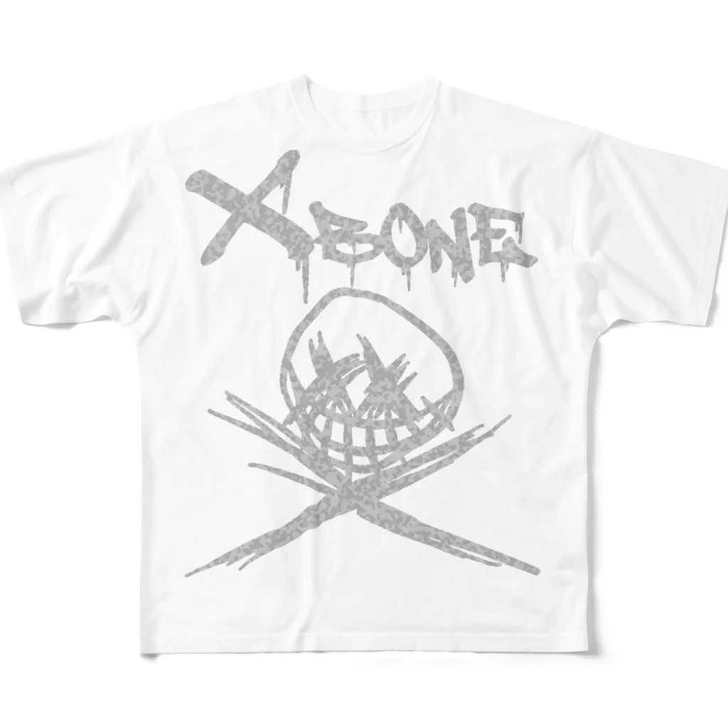 Ａ’ｚｗｏｒｋＳのRAKUGAKIXBONE WHTCAM フルグラフィックTシャツ