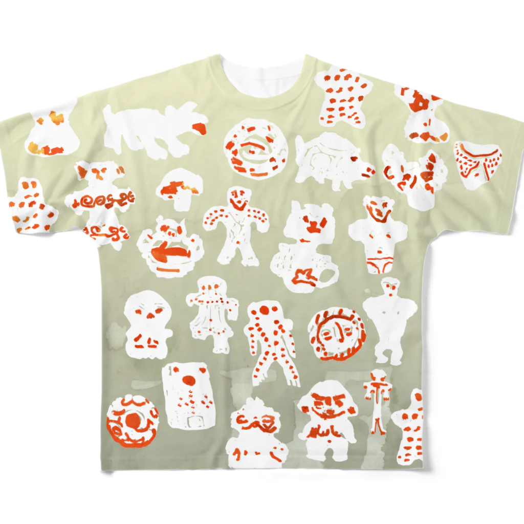 やまうちの店の縄文R All-Over Print T-Shirt