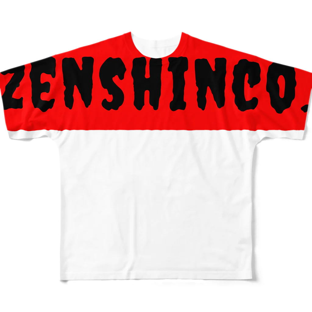 zenshinco.recordのzenshinco-xx06 All-Over Print T-Shirt