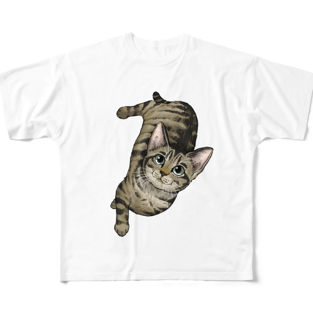 縁-yukari-の虎鉄 フルグラフィックTシャツ