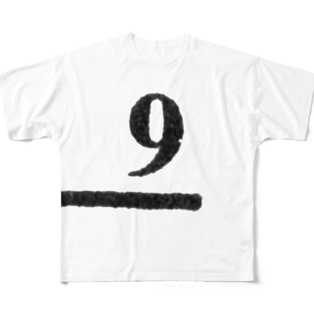 numberzのno.09 All-Over Print T-Shirt