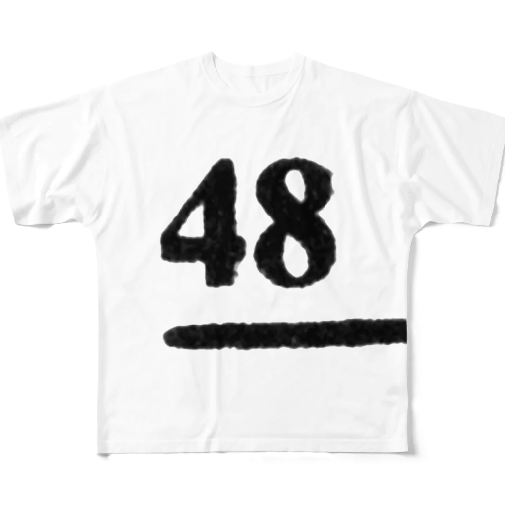 numberzのno.48 All-Over Print T-Shirt