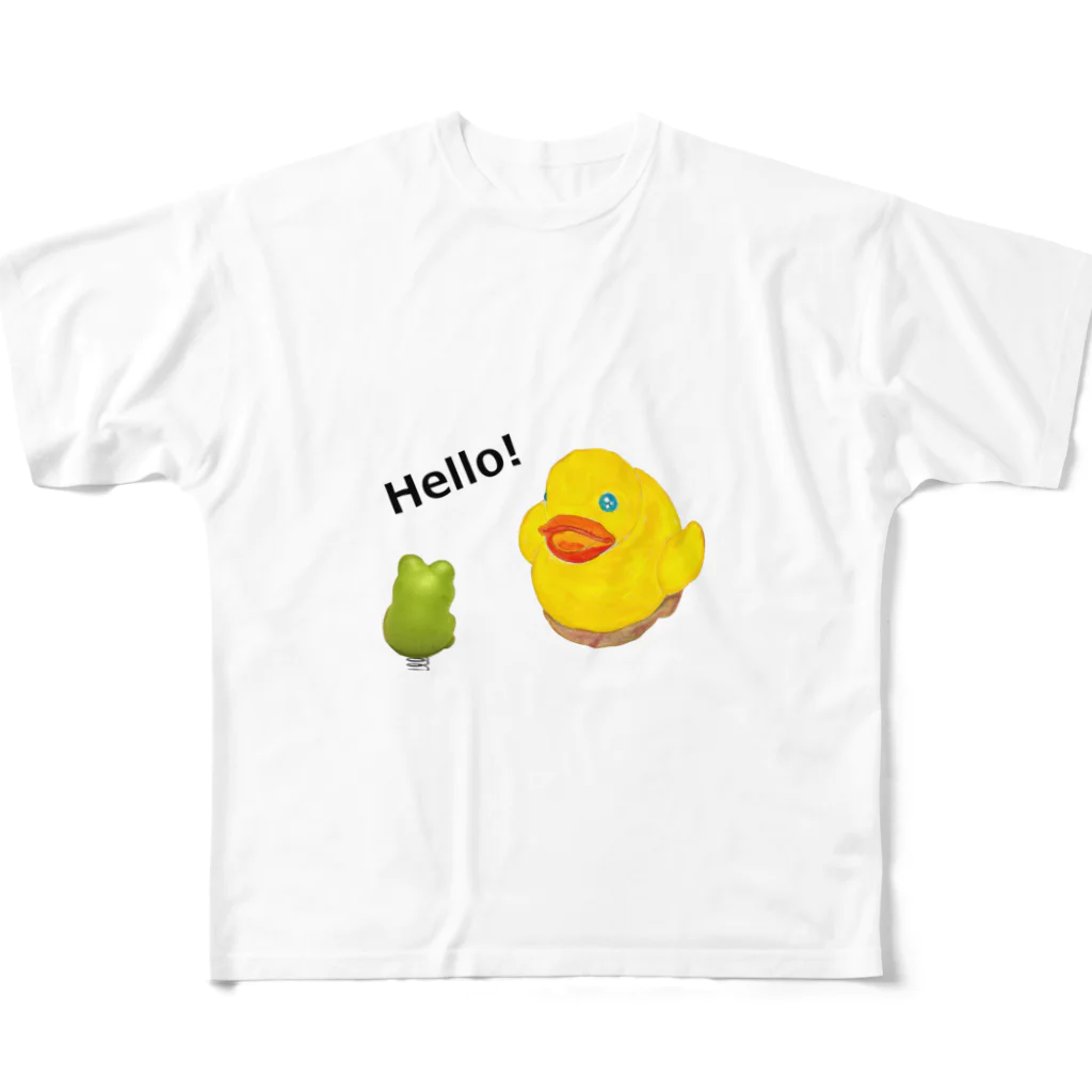 ホームタウンスター　Hometown Star のグリーティング　Greeting フルグラフィックTシャツ