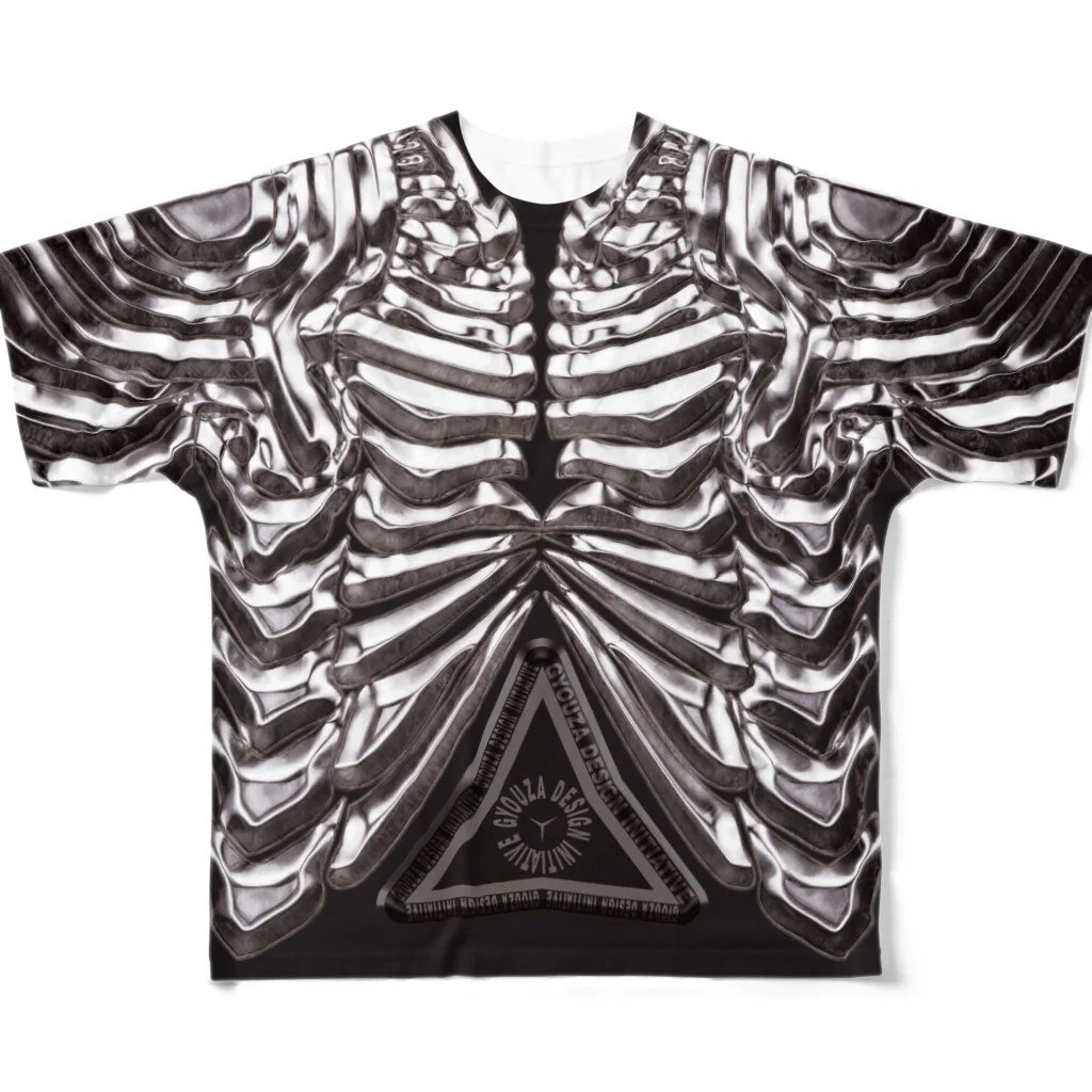 GYOUZA DESIGN INITIATIVEの生体外骨格アーマー　GBEA-99-SilverM All-Over Print T-Shirt