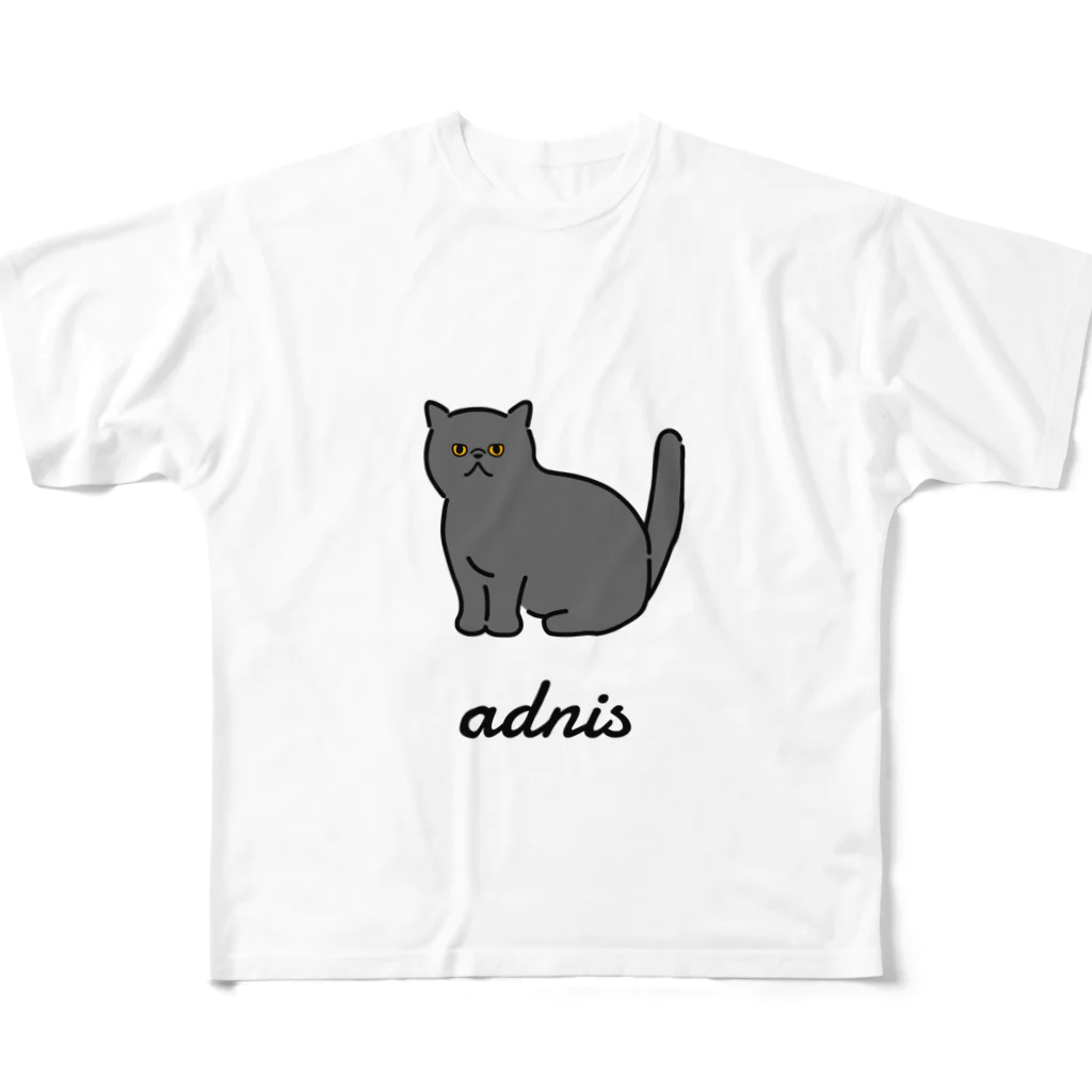 うちのこメーカーのadnis フルグラフィックTシャツ