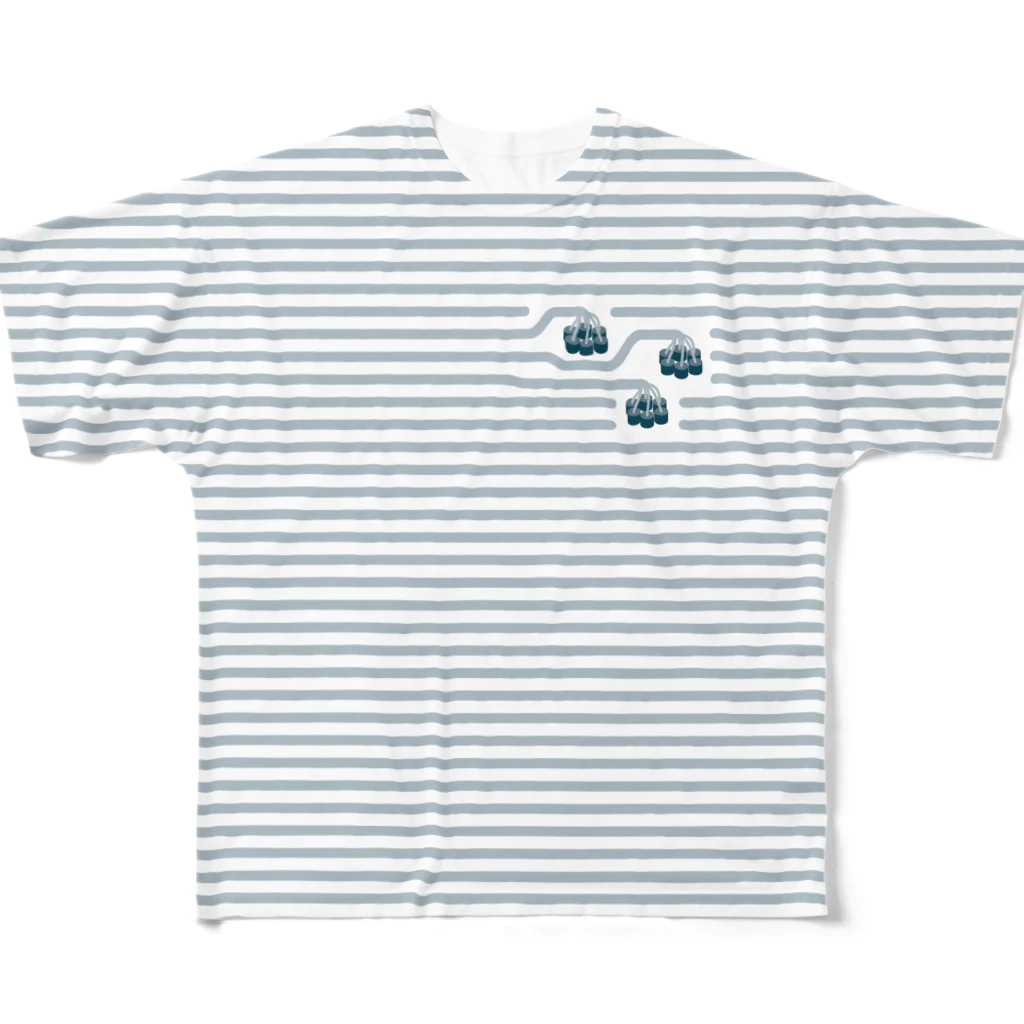 ウチダヒロコ online storeのセルロース合成酵素  All-Over Print T-Shirt
