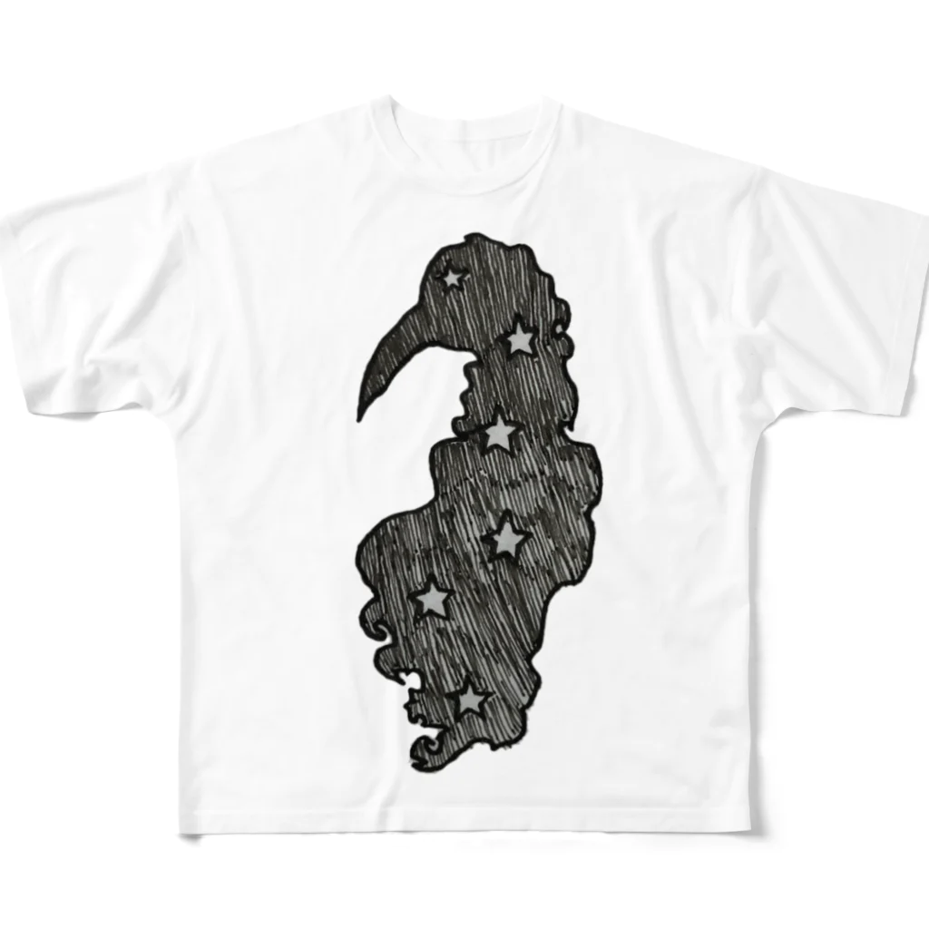 shoseyaのホシガラス All-Over Print T-Shirt