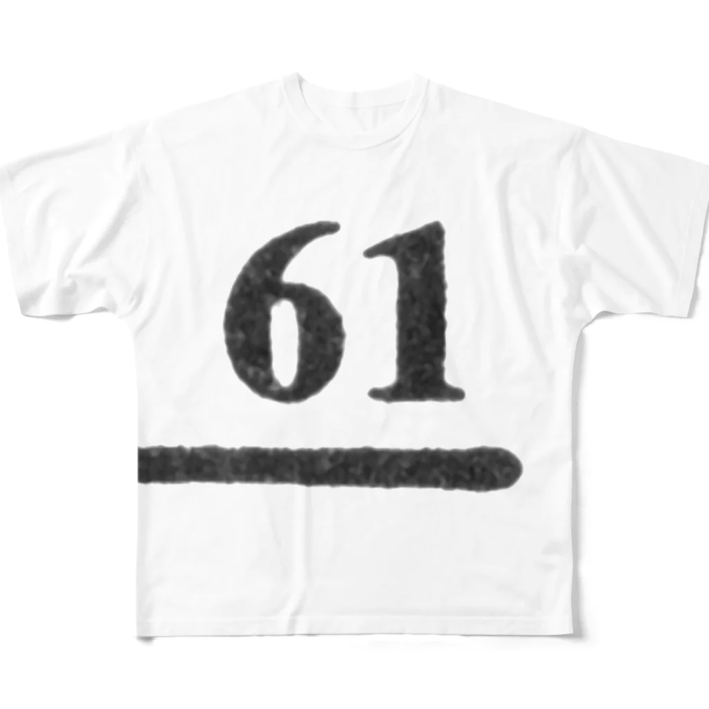 numberzのNo.61 フルグラフィックTシャツ