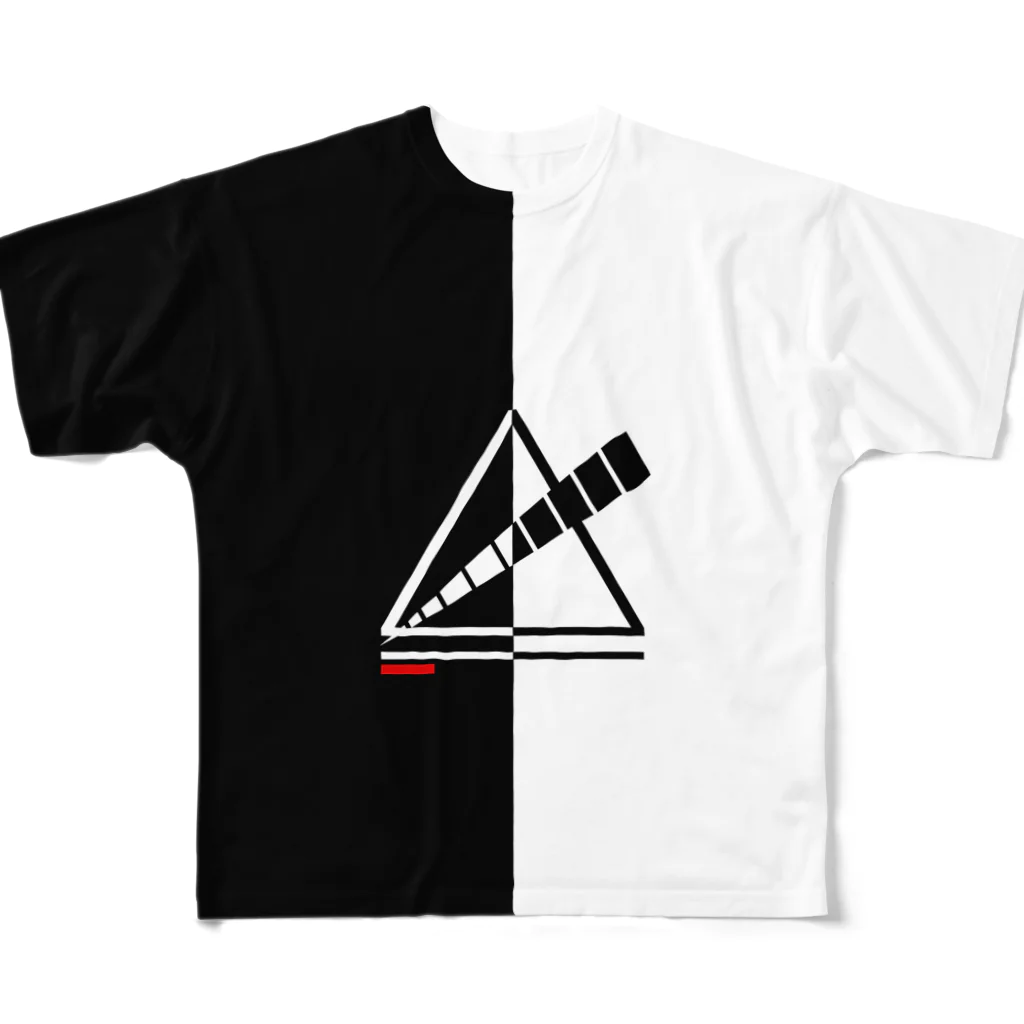 dokuのKIRI/KAE△tシャツ 풀그래픽 티셔츠