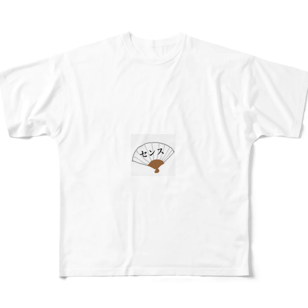 lemonpaiのセンスな扇子 All-Over Print T-Shirt