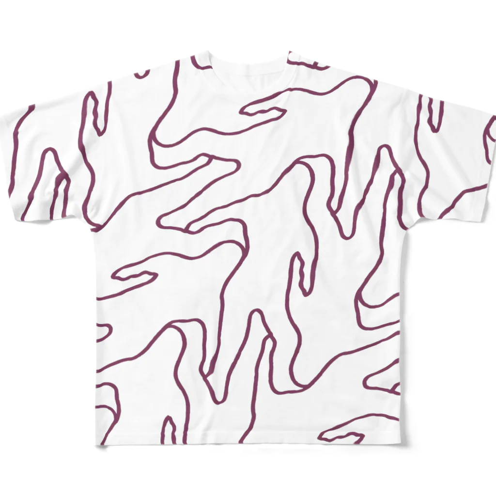 SAKURAMEDERUのフルグラフィックB All-Over Print T-Shirt