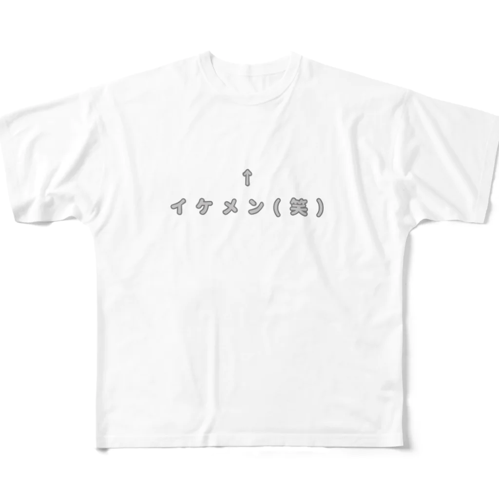 日日チドリのイケメン（笑） フルグラフィックTシャツ