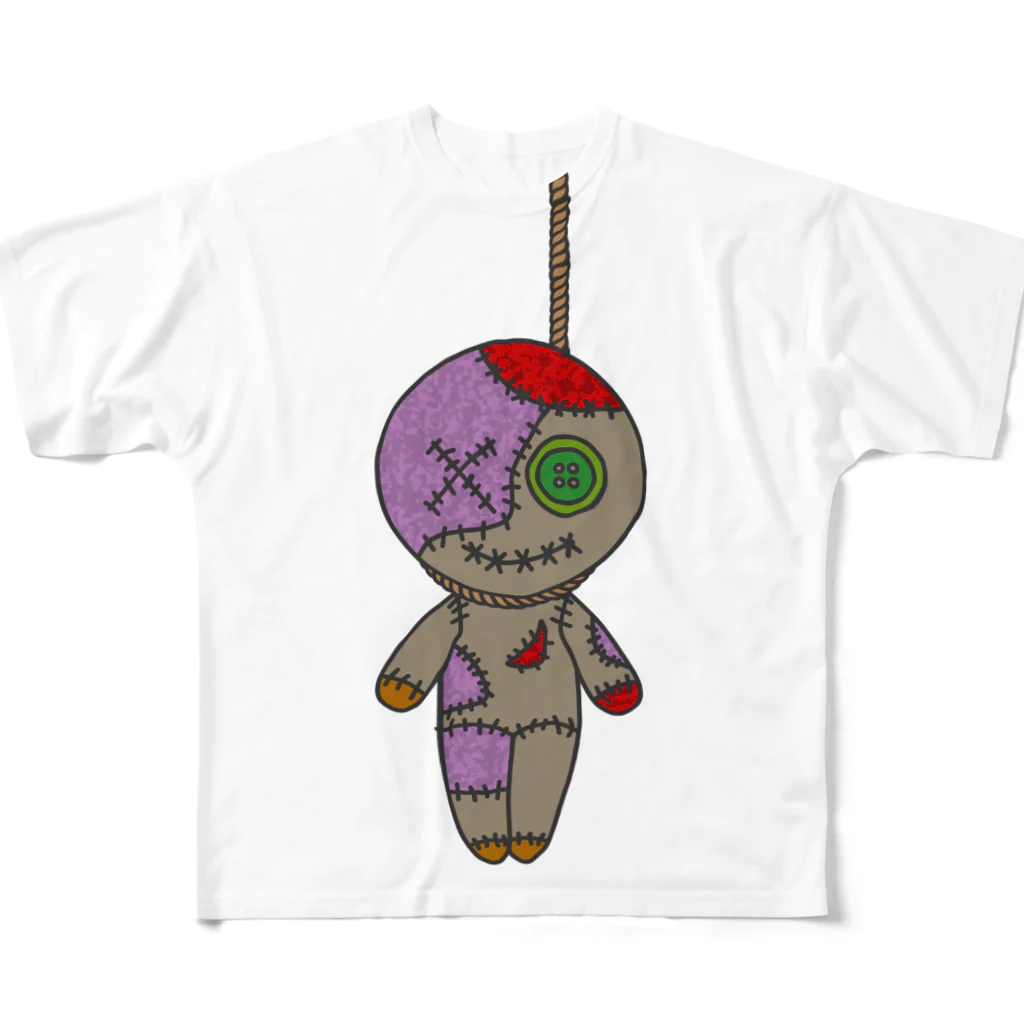 Ａ’ｚｗｏｒｋＳのHANGING VOODOO DOLL All-Over Print T-Shirt