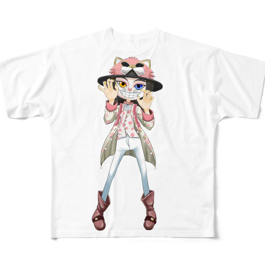 Tenn-channのCaitsith Tennchann All-Over Print T-Shirt