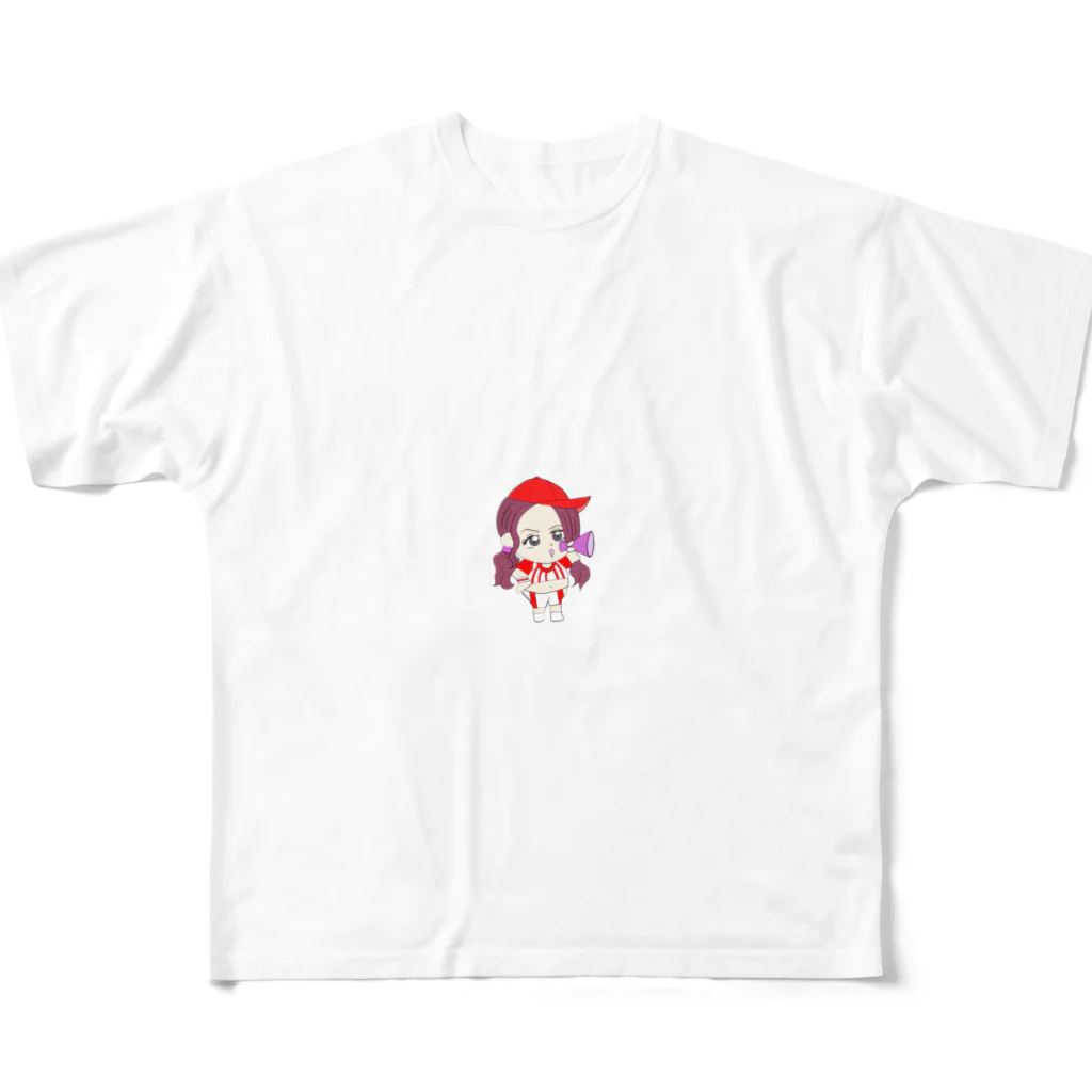 うらら🌹ClubMoet(五奉行でコラボ企画開催中🙂💓)の野球女子うららん フルグラフィックTシャツ
