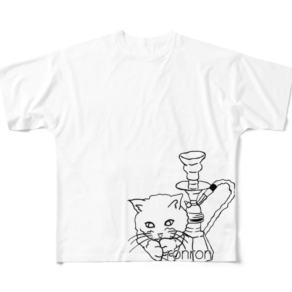 ronronのsheeshaシリーズ All-Over Print T-Shirt