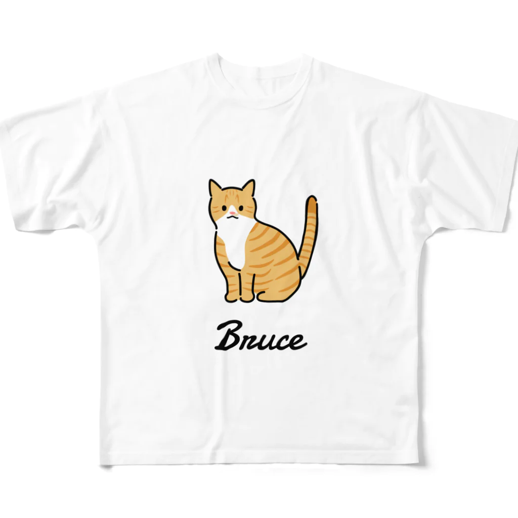 うちのこメーカーのBruce All-Over Print T-Shirt