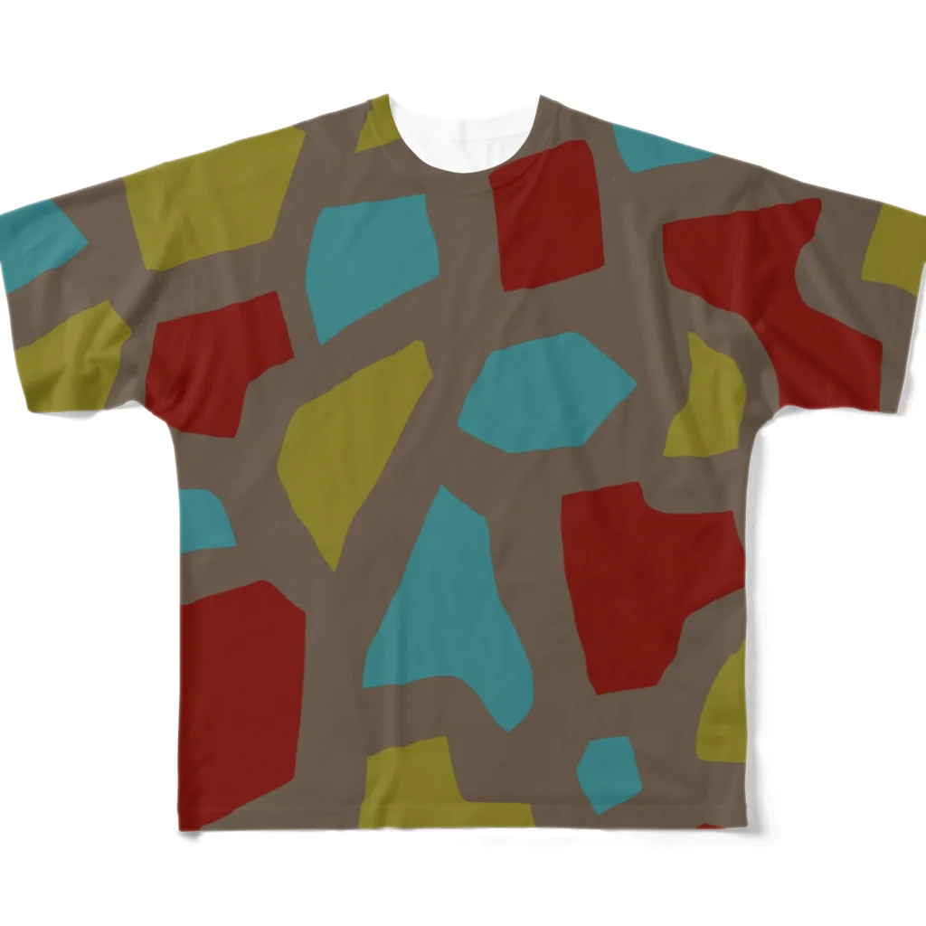 たこむんLABO.のきりん模様 All-Over Print T-Shirt