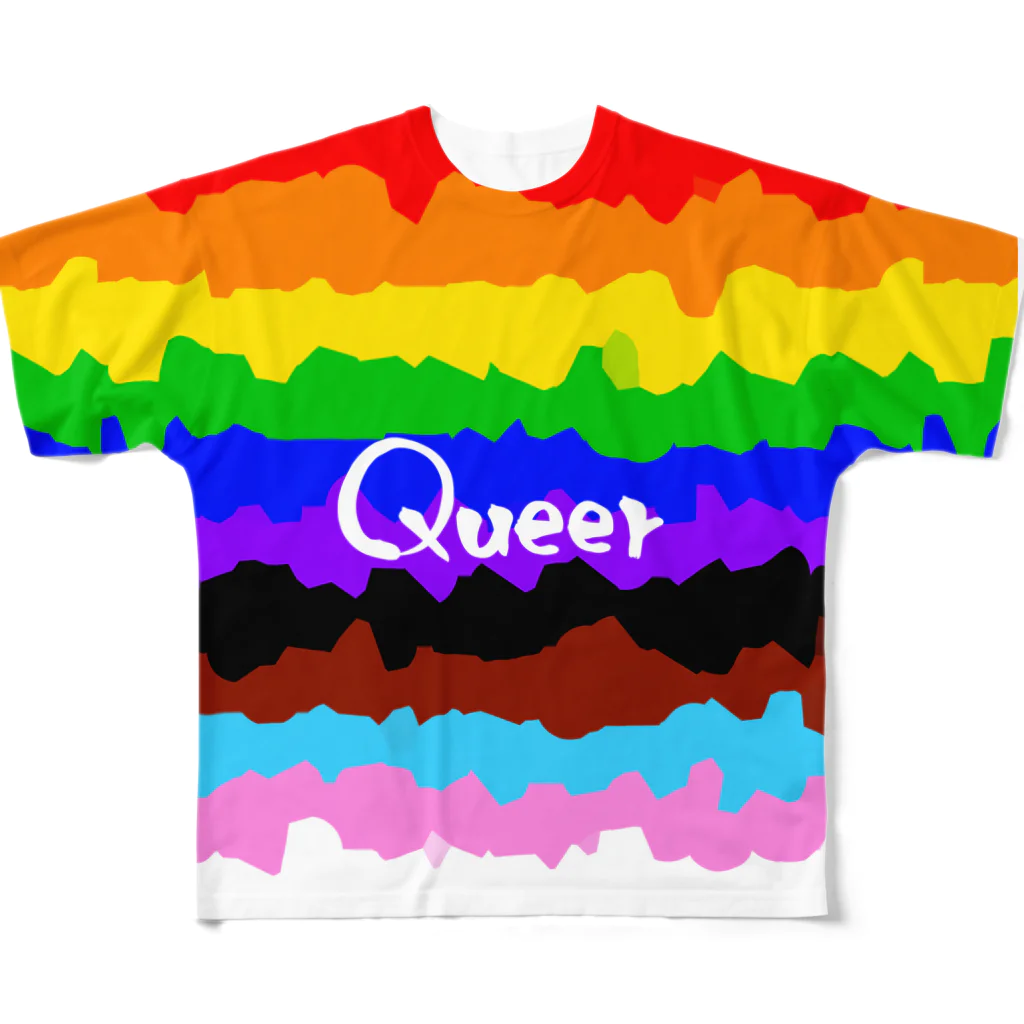 kashiwamochi-NBiのおおきくQueerを主張する All-Over Print T-Shirt