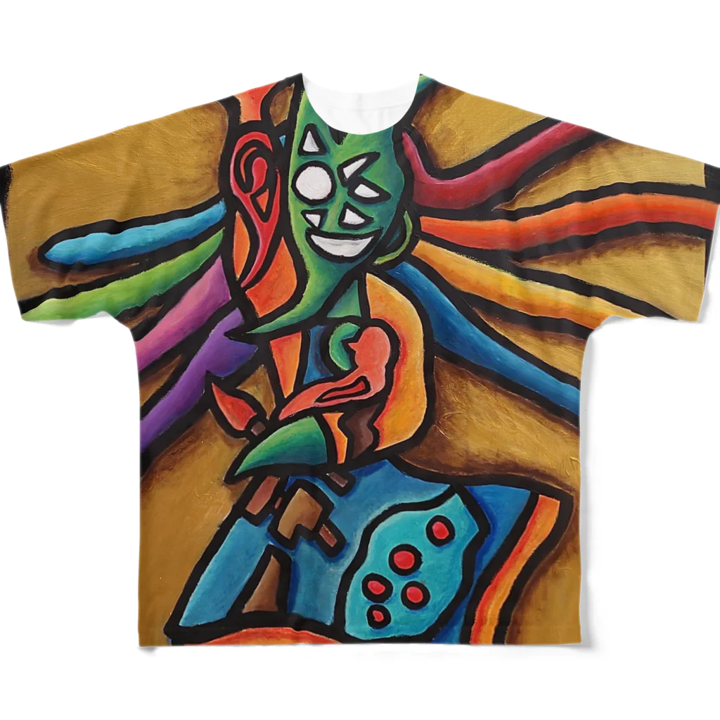 ART IS WELLの『日美(ひび)』 All-Over Print T-Shirt