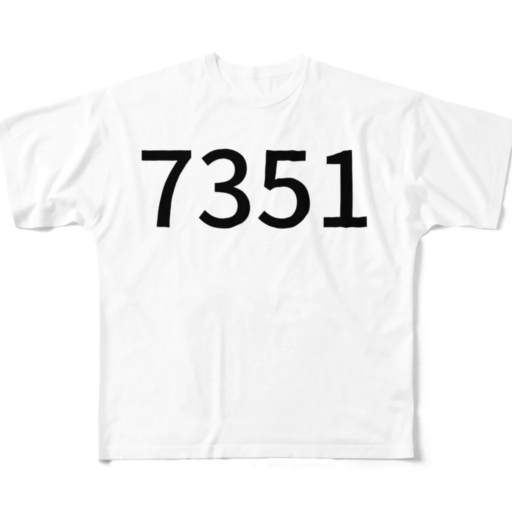 ミラくまの7351 フルグラフィックTシャツ