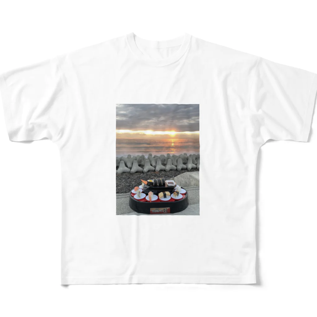 peniのSushi on the beach フルグラフィックTシャツ