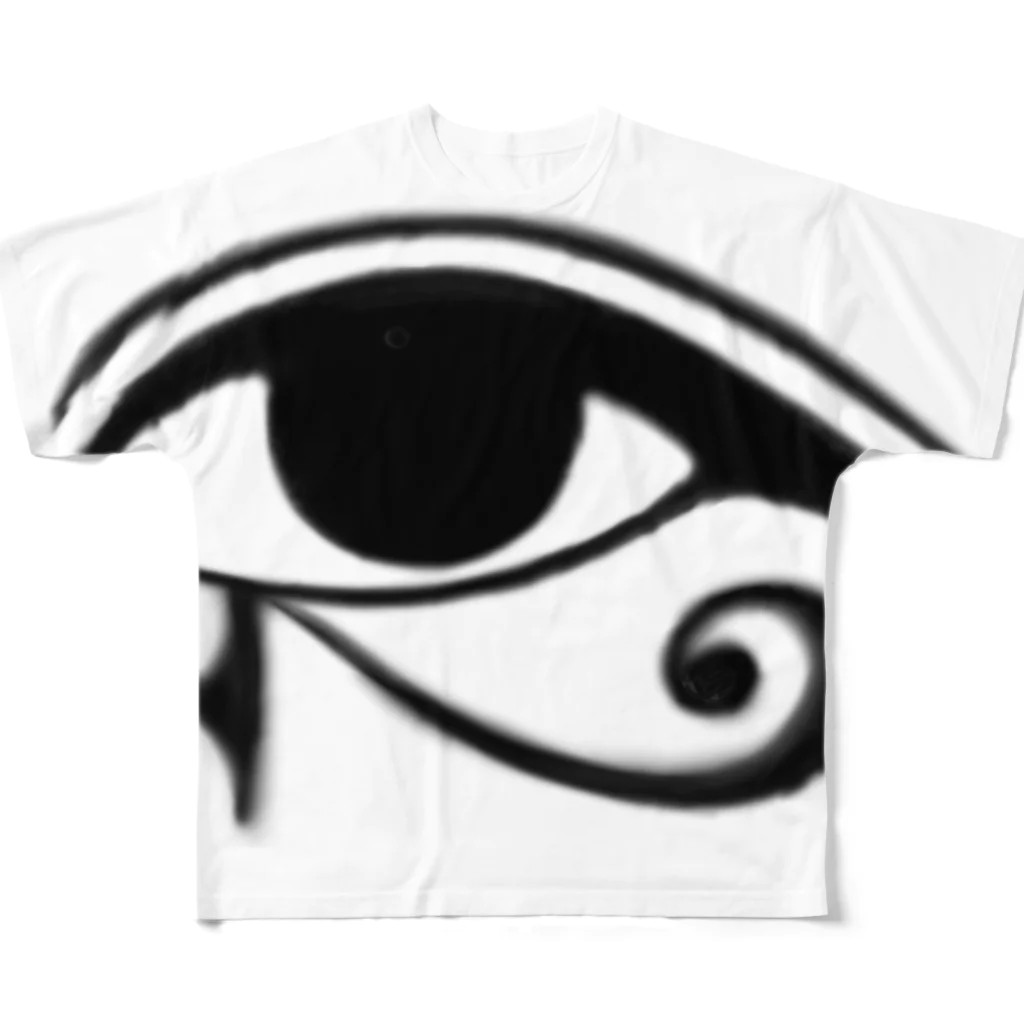 Kumiのウジャトの目 フルグラフィックTシャツ