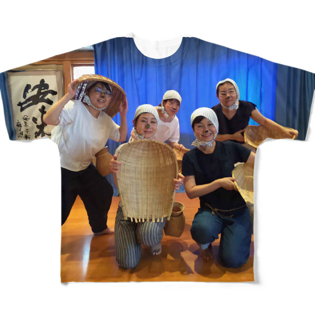 舞妓グッズ専門店『オツボネーズ』の安来のねえさん フルグラフィックTシャツ