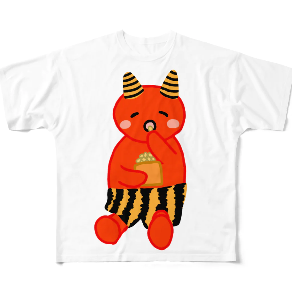 Lily bird（リリーバード）の可愛い赤鬼ちゃん① All-Over Print T-Shirt