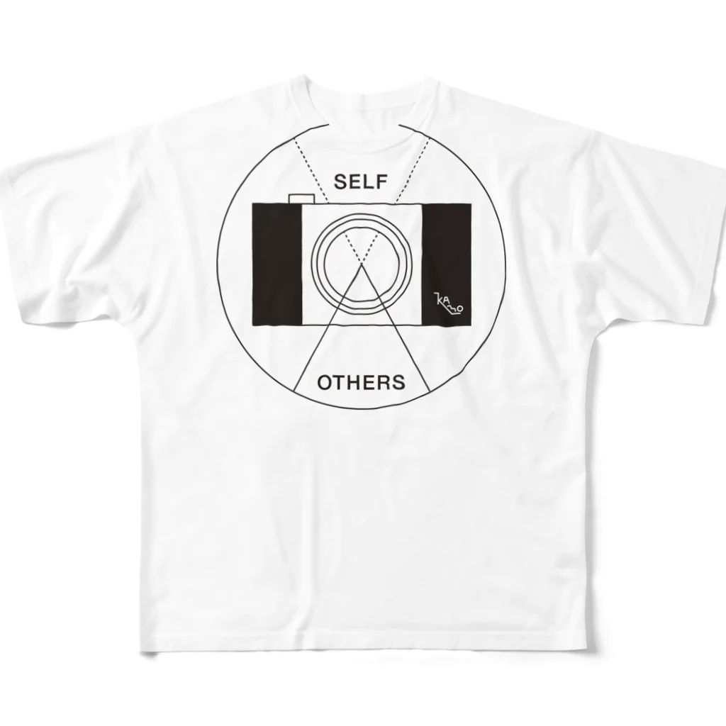かも風紀委員会のD_線画（SELF AND OTHERS） All-Over Print T-Shirt