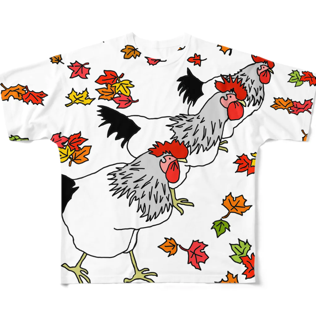 らぴの堂のチキンラン！ All-Over Print T-Shirt