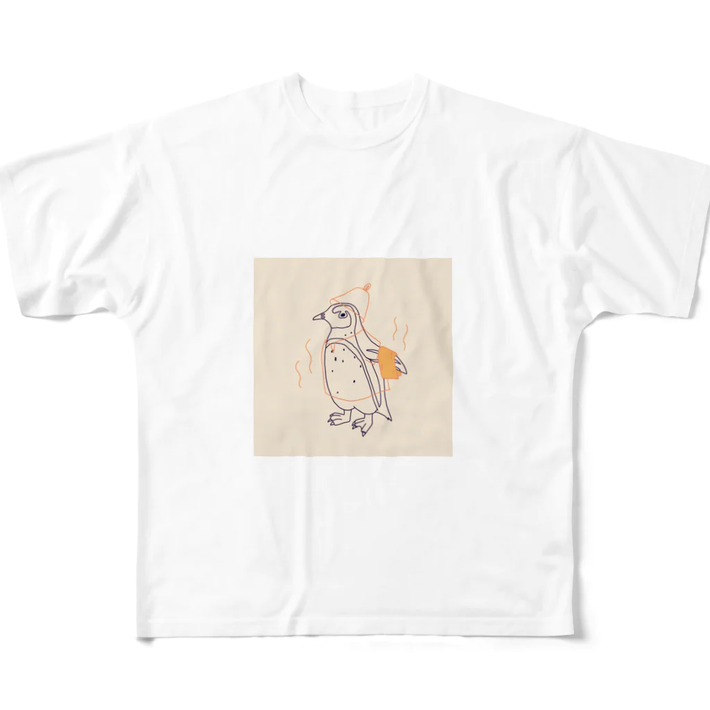 ピゴセリス属のからふるサウナーケープペンギン All-Over Print T-Shirt