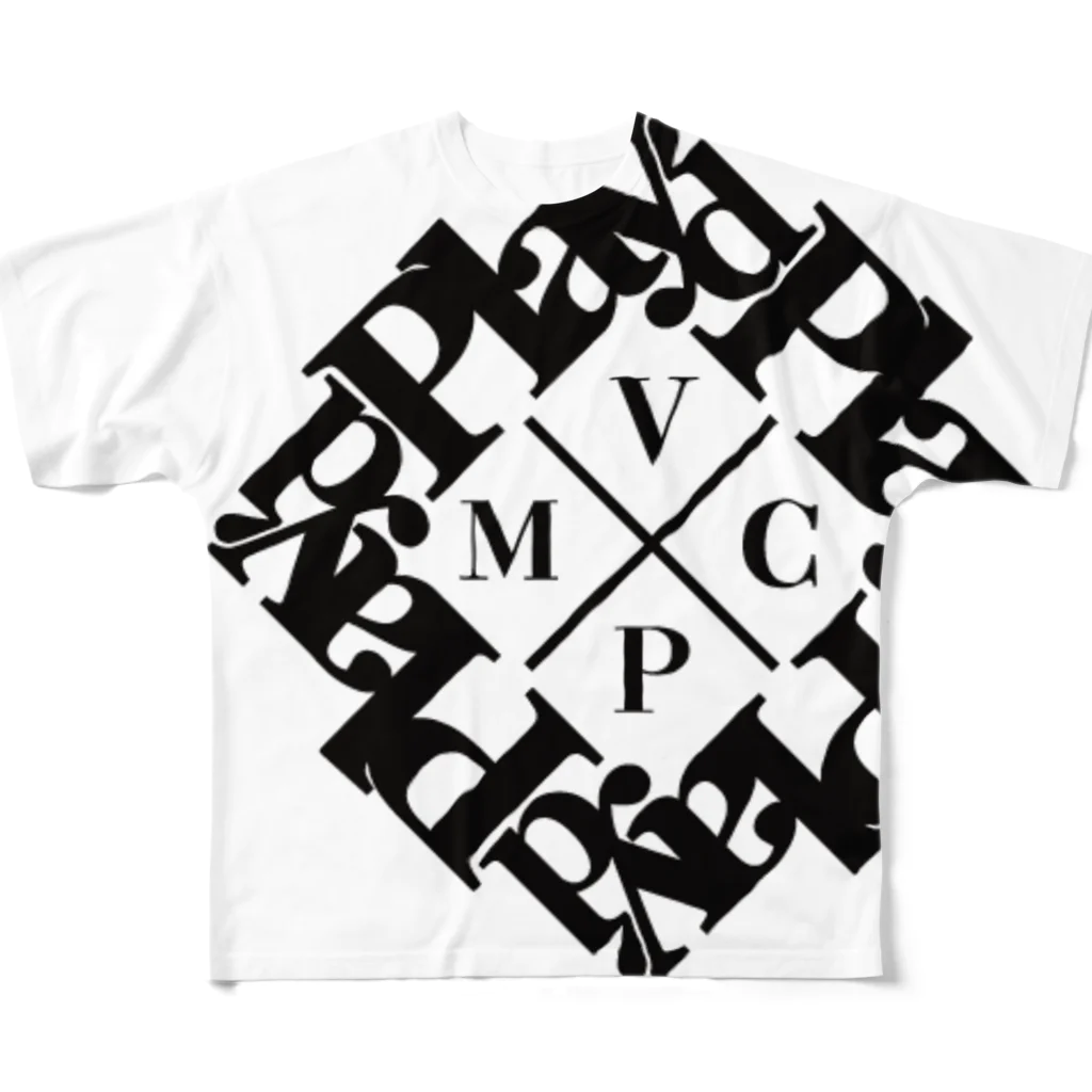 HAPPY DAYのplay'd BLACK All-Over Print T-Shirt