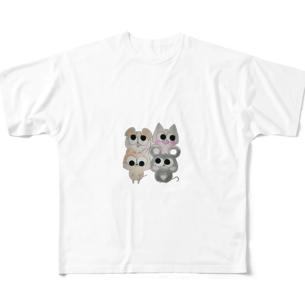 1才8ヶ月べびの言葉の10歳作 All-Over Print T-Shirt