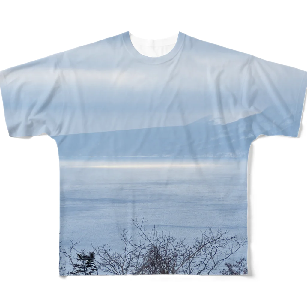 推しのある人生をの支笏湖の冬20230114 7:5 All-Over Print T-Shirt