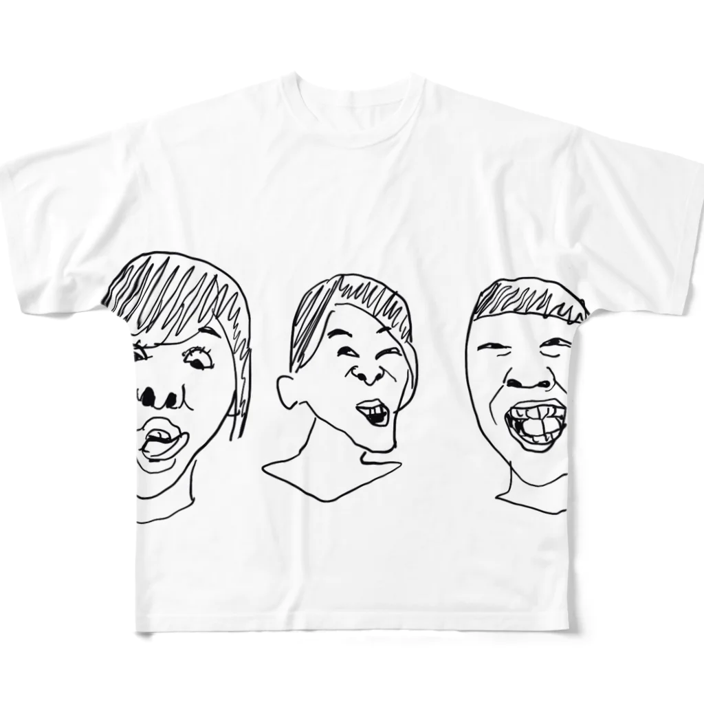 funny_faceの姉妹 All-Over Print T-Shirt